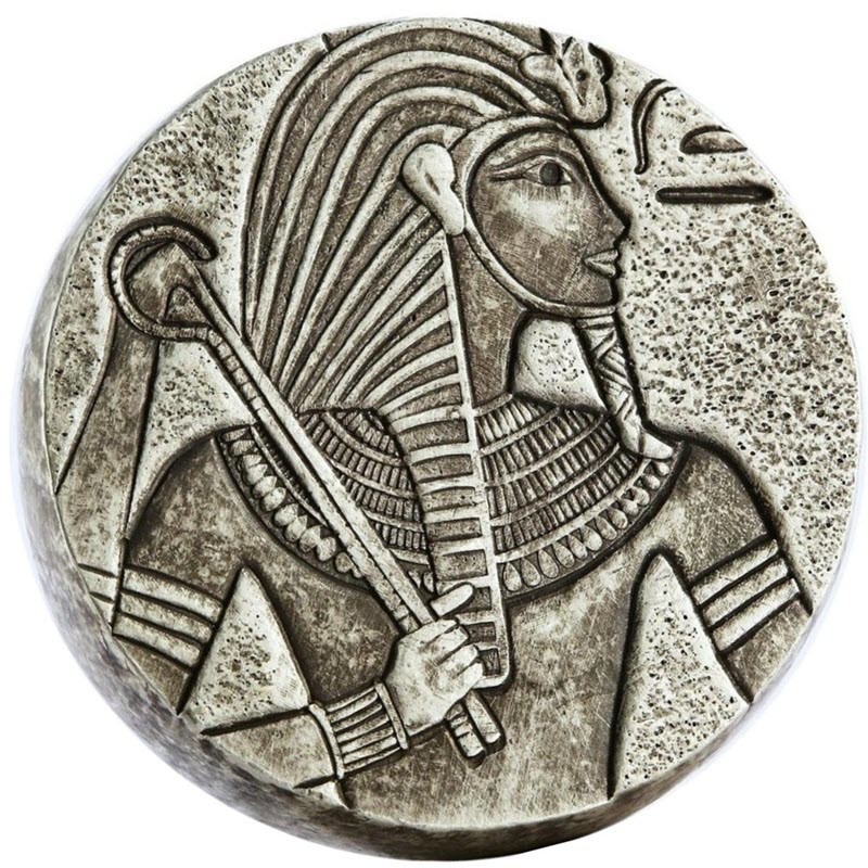 Чад «Египетские реликвии. Тутанхамон» 2016 г., 155.5 г серебра